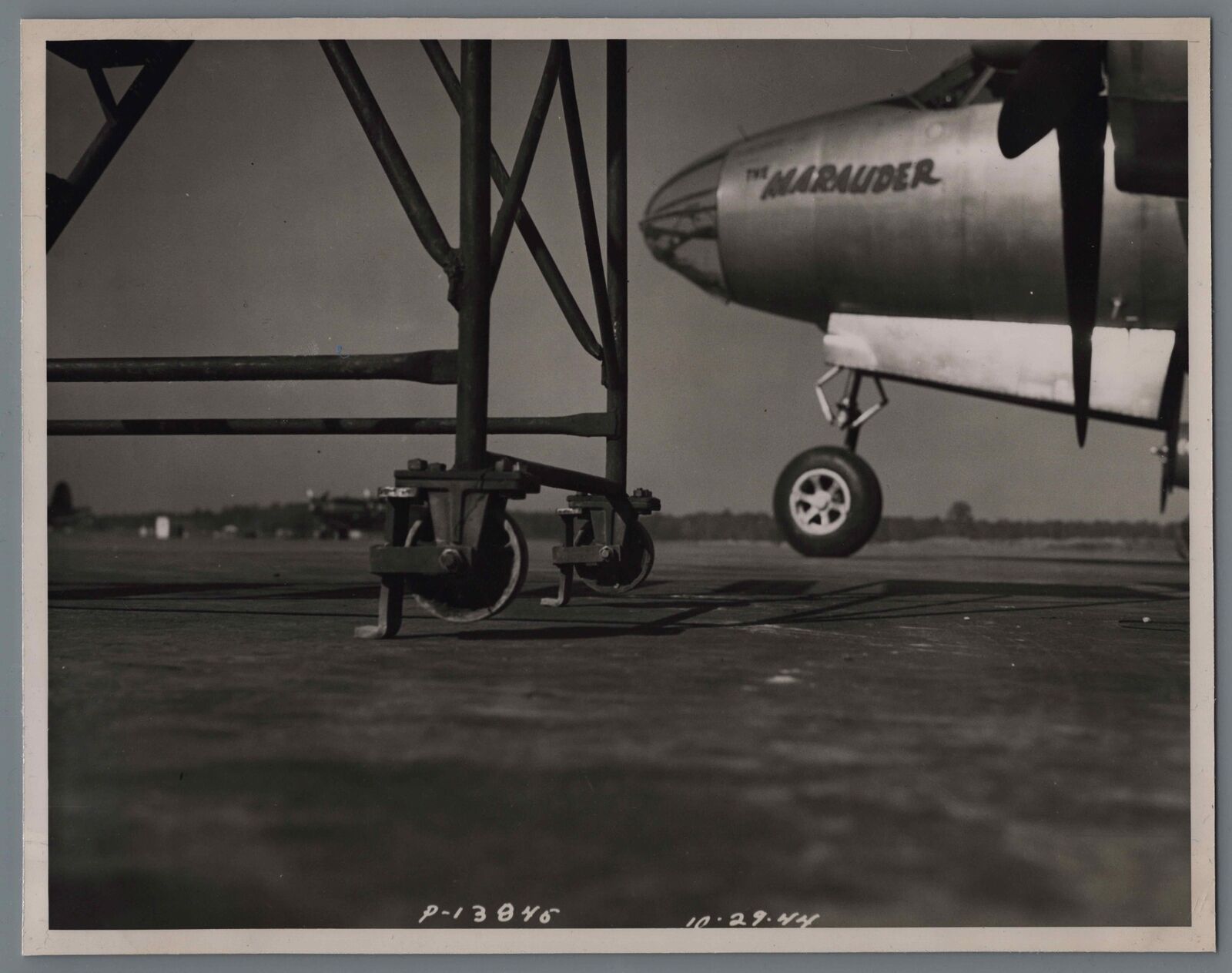 MARTIN B-26 MARAUDER NOSE SAFETY LADDER ORIGINAL VINTAGE MANUFACTURERS PHOTO