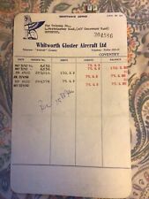 Rare  letter Bill Hawker Siddeley Whitworth Gloster Aeronautics, 1963 picture