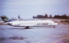 DELTA  /  AIR WEST  AIRLINES DC-9-30   AIRPORT / AIRCRAFT  / AIRPLANE    427 picture