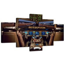 Boeing 777 Wall Art Airplane Cockpit Art Wall Decor 777 Cockpit Poster Pictur... picture