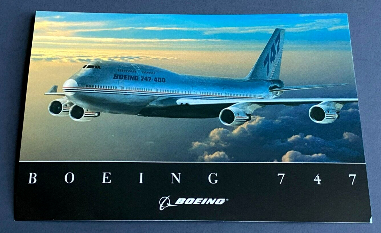Boeing 747-400 Postcard - Boeing Issued 2003
