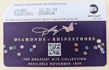Dolly Parton, Diamonds and Rhinestones, NYC MetroCard -Expired, Mint condition picture