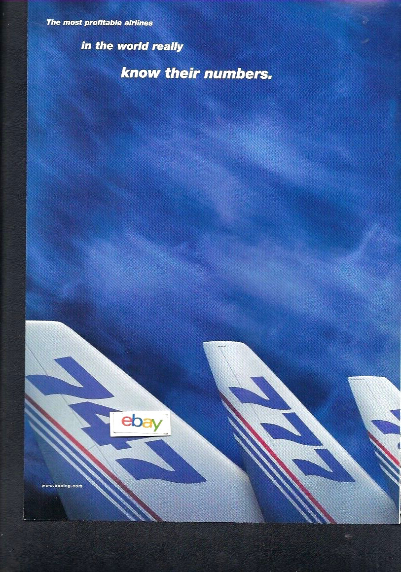 BOEING AIRCRAFT COMPANY 2 PG 2000 PROFITABLE AIRLINES KNOW THE NUMBERS 747-717 BOEING AIRCRAFT COMPANY 2 PG 2000 PROFITABLE AIRLINES KNOW THE NUMBERS 747-717
