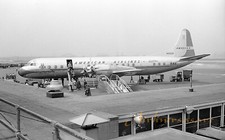 American Airlines Lockheed L-188 N6102A at EWR in 1959 8x12 Inch B&W Print picture