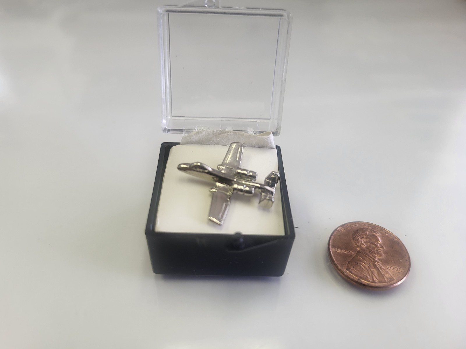 USAF A-10 Warthog Thunderbolt II Tie Tack Subsonic Attack Aircraft USAF A-10 Warthog Thunderbolt II Tie Tack Subsonic Attack Aircraft