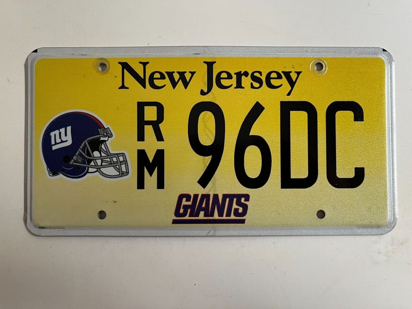 2000s New Jersey License New York Giants Flat Variety of Plate NFL Football