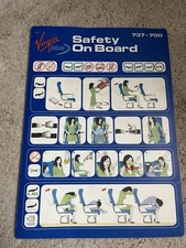 Virgin Blue B 737-700 Safety Instruction Card picture