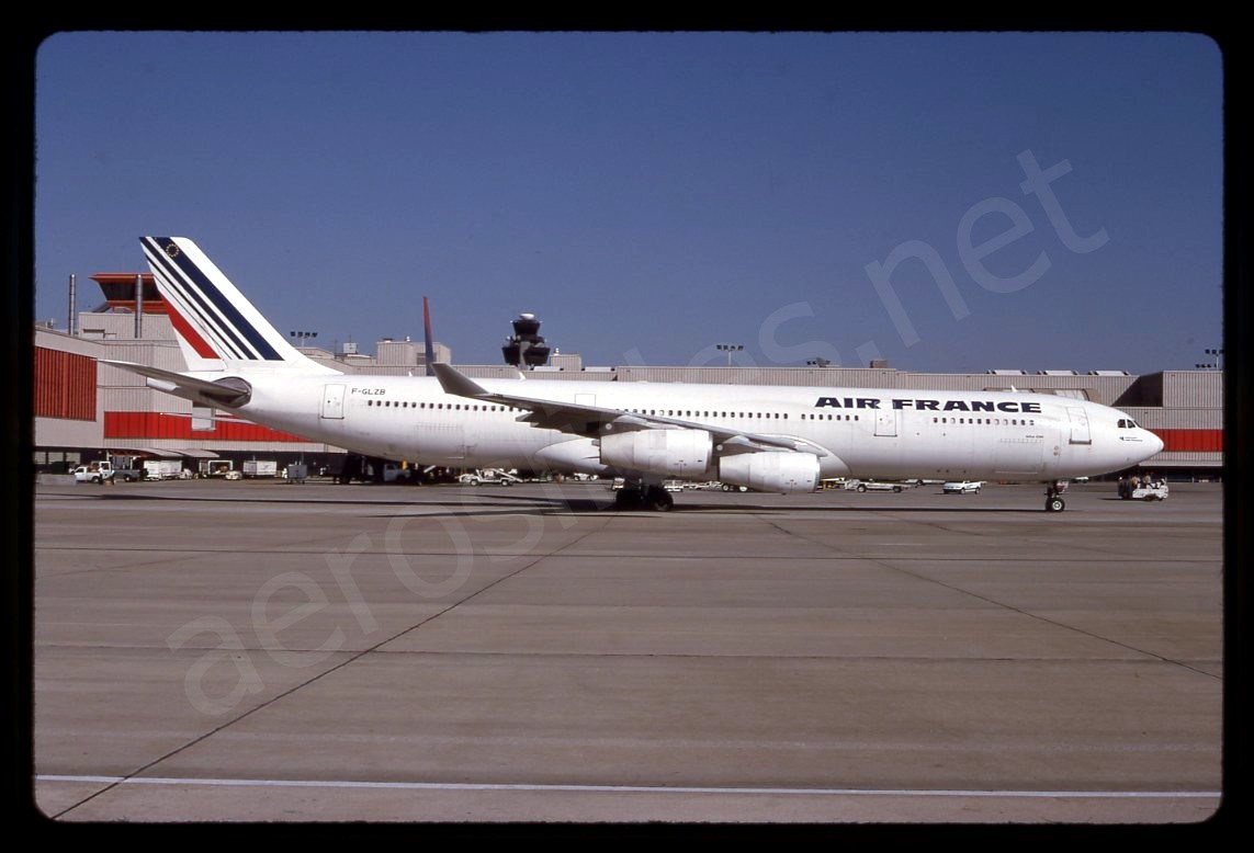 Air France Airbus A340-300 F-GLZB Nov 00 Kodachrome Slide/Dia C26