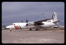 SAS Scandinavian Eurolink Fokker F50 PH-LBT Nov 89 Kodachrome Slide/Dia C4 picture