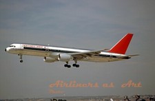 Northwest Airlines Boeing 757-251 N504US Landing at LAX 1986 8