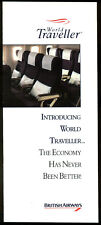 British Airways World Traveller airline brochure 1991 picture