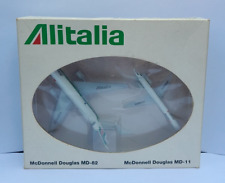 HERPA WINGS ALITALIA McDONNELL DOUGLAS MD-82 & MD-11 1:500 DIECAST SLIGHT DAMAGE picture