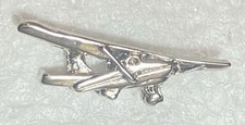 Cessna 152 Side View Silver Plated Lapel Pin NOS VNTG Sealed Manufacturer Bag picture
