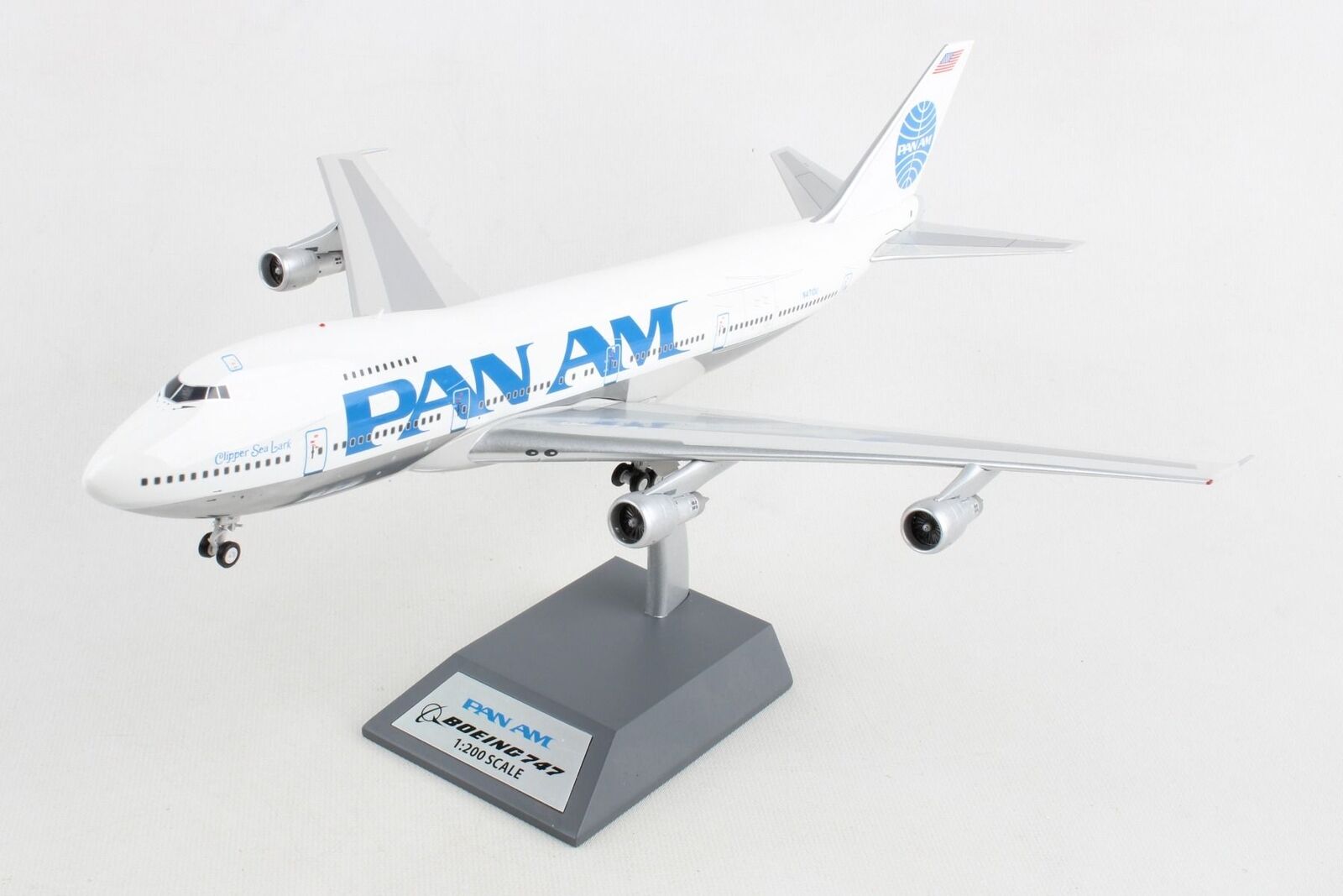 Inflight IF741PA1023P Pan Am Boeing 747-100 N4710U Diecast 1/200 Model Airplane