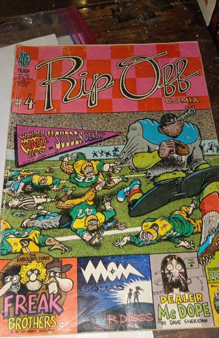  Under Ground 1979 Rip Off  #5 Comic Wonder Wart-Hog Famous super. Heroes School