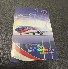 Southwest Airlines Independence One N1776R Boeing 737 MAX 8 Trading Card picture