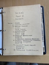 Original Shaw Flight Service DC-3 Operations Manual 1974/75 N21748 N25695 Binder picture