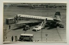 1959 3x5 B&W Photo London England Airport Lufthansa Airlines Viscount aircraft picture