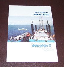 AEROSPATIALE DAUPHIN 2 sa365n HELICOPTER OFFSHORE OPERATION BROCHURE Not dated picture