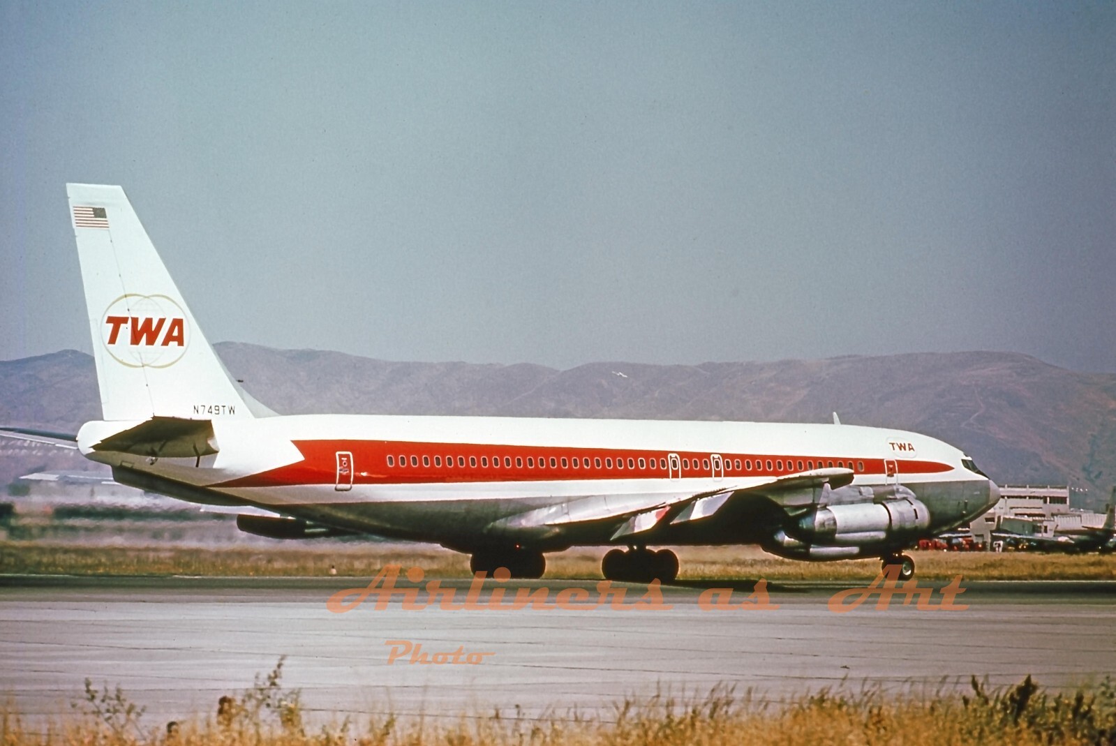 TWA Boeing 707-131B N749TW at SFO in the Late 1960s 8\