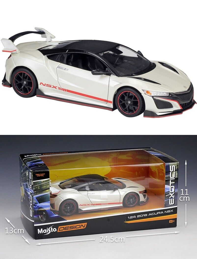 Maisto 1:24 2018 Acura NSX WH Alloy Diecast vehicle Car MODEL Gift Collection