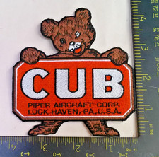 CUB Piper Aircraft Lock Haven PA Costume Patch Iron On Applique Embroidered NEW picture