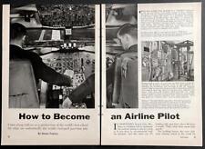 “How to Become an Airline Pilot” 1965 pictorial TWA Training Center Kansas City picture