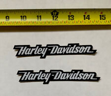 2 Pack Harley-Davidson Decals Stickers White/Black picture
