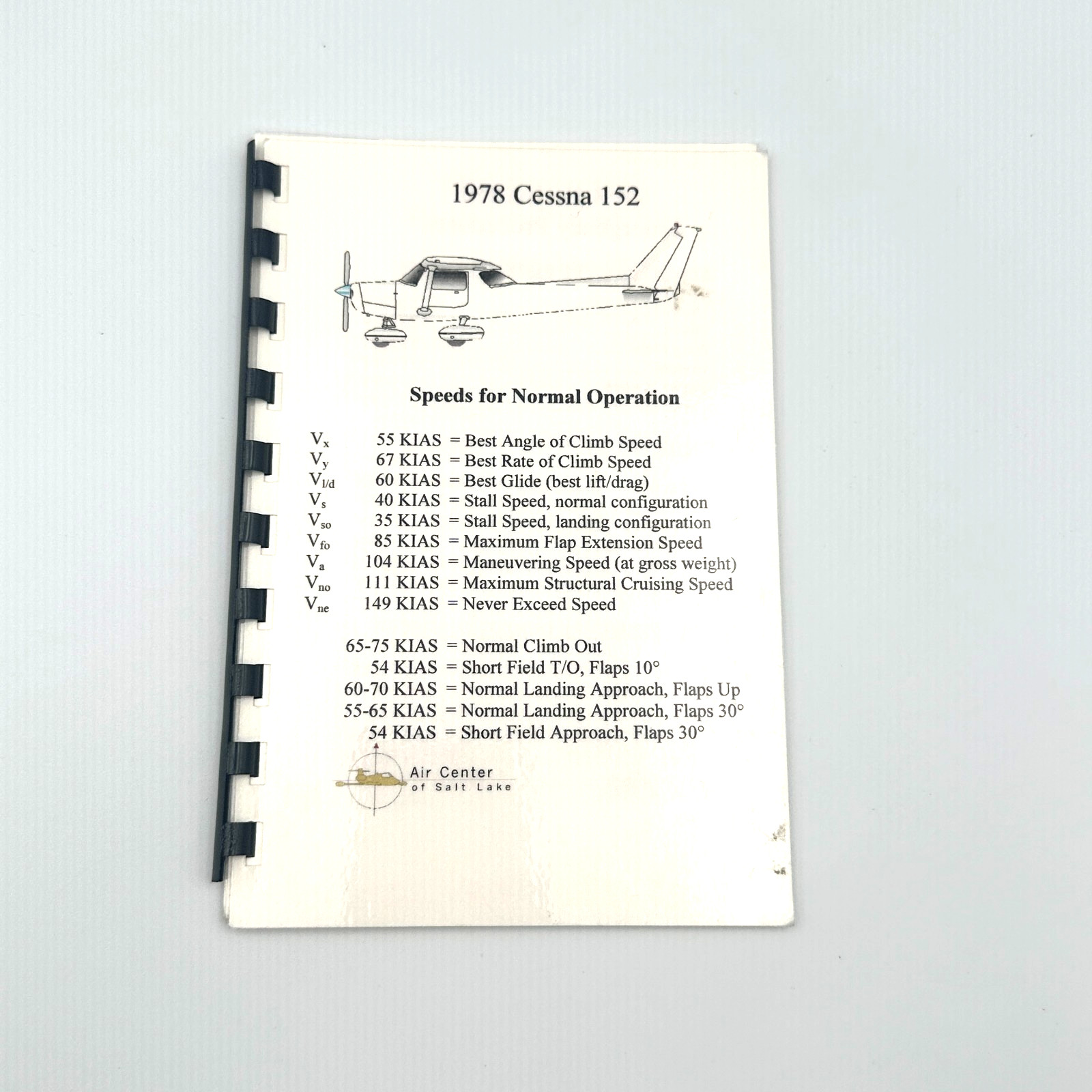 1978 Cessna 152 Pilot Checklist Emergency Procedures Air Center Salt Lake Manual 1978 Cessna 152 Pilot Checklist Emergency Procedures Air Center Salt Lake Manual
