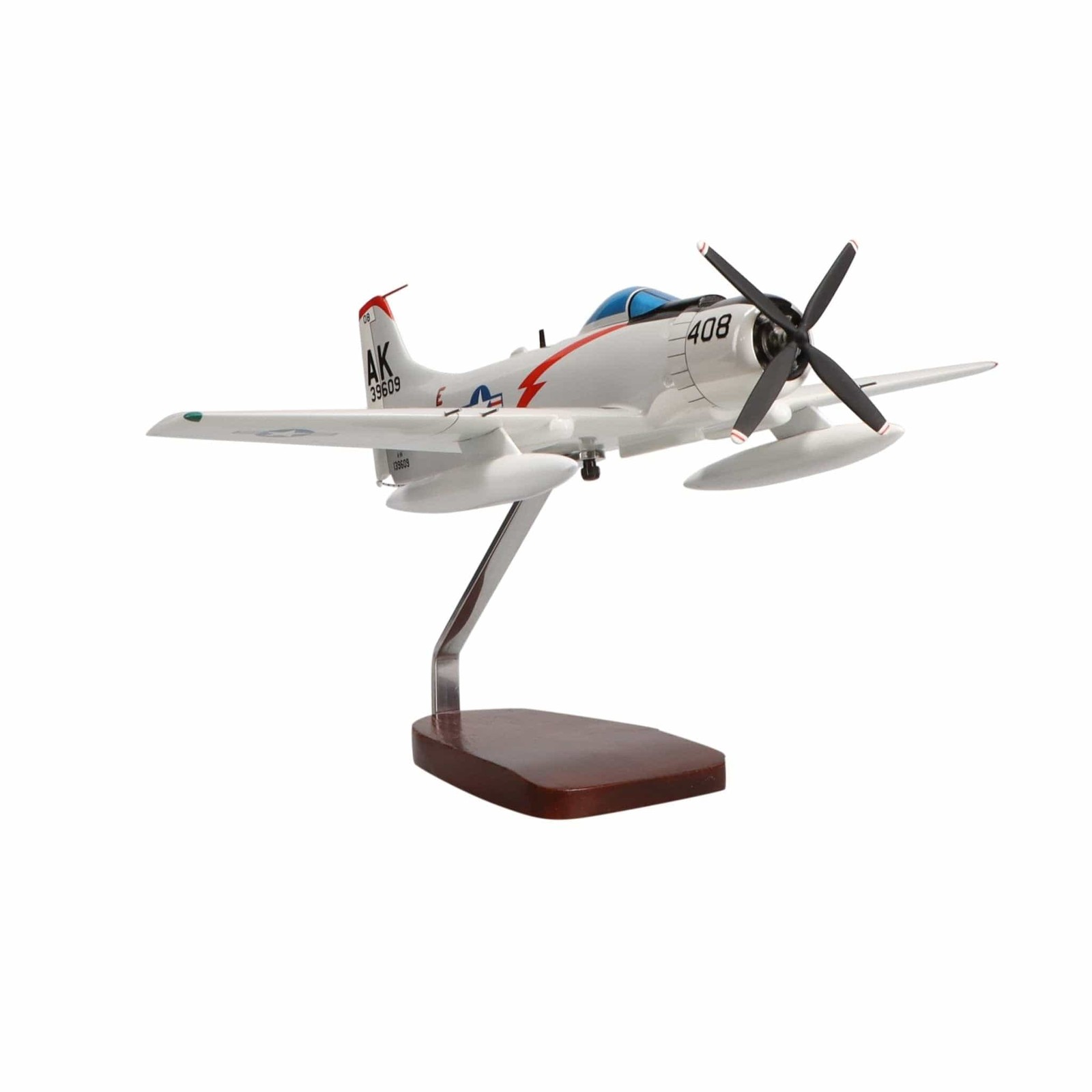NEW Douglas A-1 Skyraider Large Mahogany Model
