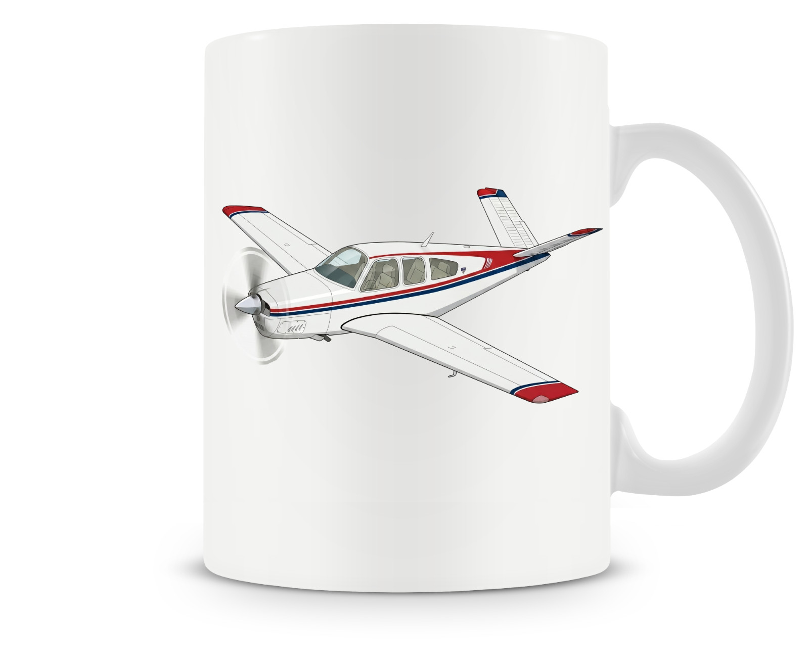 Beechcraft Bonanza V35 Ceramic Coffee Mug - 15oz. Beechcraft Bonanza V35 Ceramic Coffee Mug - 15oz.