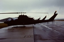 US Army, Bell AH-1 Cobra 71-20993, 1980, Helicopter, Kodachrome aircraft slide picture