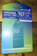 Icelandair X Aviationtag Boeing 757 TF-FIU Hekla Aurora Aircraft Skin Keychain picture