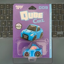 CHASE - Mini GT 009 Qube Carz Nissan GT-R R35 Type 1 Rear Wing ver 2 Baby Blue picture