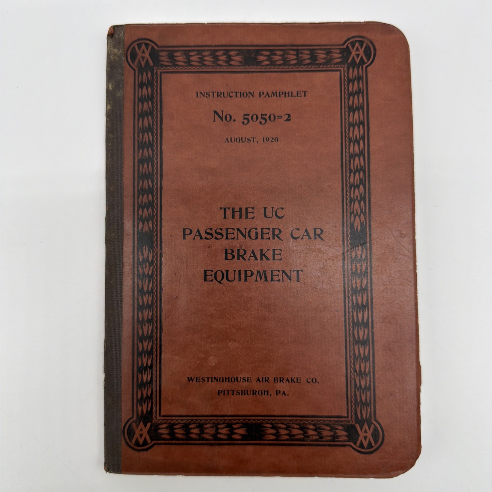 Westinghouse Manual No. 5050=2 UC Passenger Car Brake Potent 1920 -Antique Westinghouse Manual No. 5050=2 UC Passenger Car Brake Potent 1920 -Antique