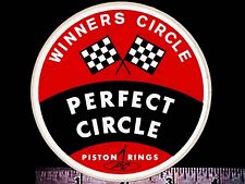 PERFECT CIRCLE Piston Rings - Original Vintage 1960's 70's Racing Decal/Sticker picture