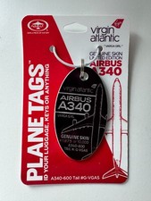 Virgin Atlantic A340 Varga Girl PlaneTag Tail #G-VGAS Purple picture
