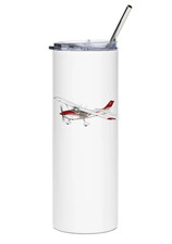 Cessna 172P Stainless Steel Water Tumbler with straw - 20oz. picture
