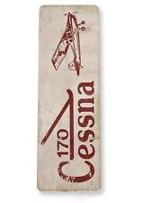 CESSNA 11 X 4 TIN SIGN AVIATION AIRPLANE AIRCRAFT MANUFACTURING CORP DESIGN picture