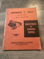 1949 Continental E Series Aircraft Engines Maintenance Overhaul Manual Aviation picture