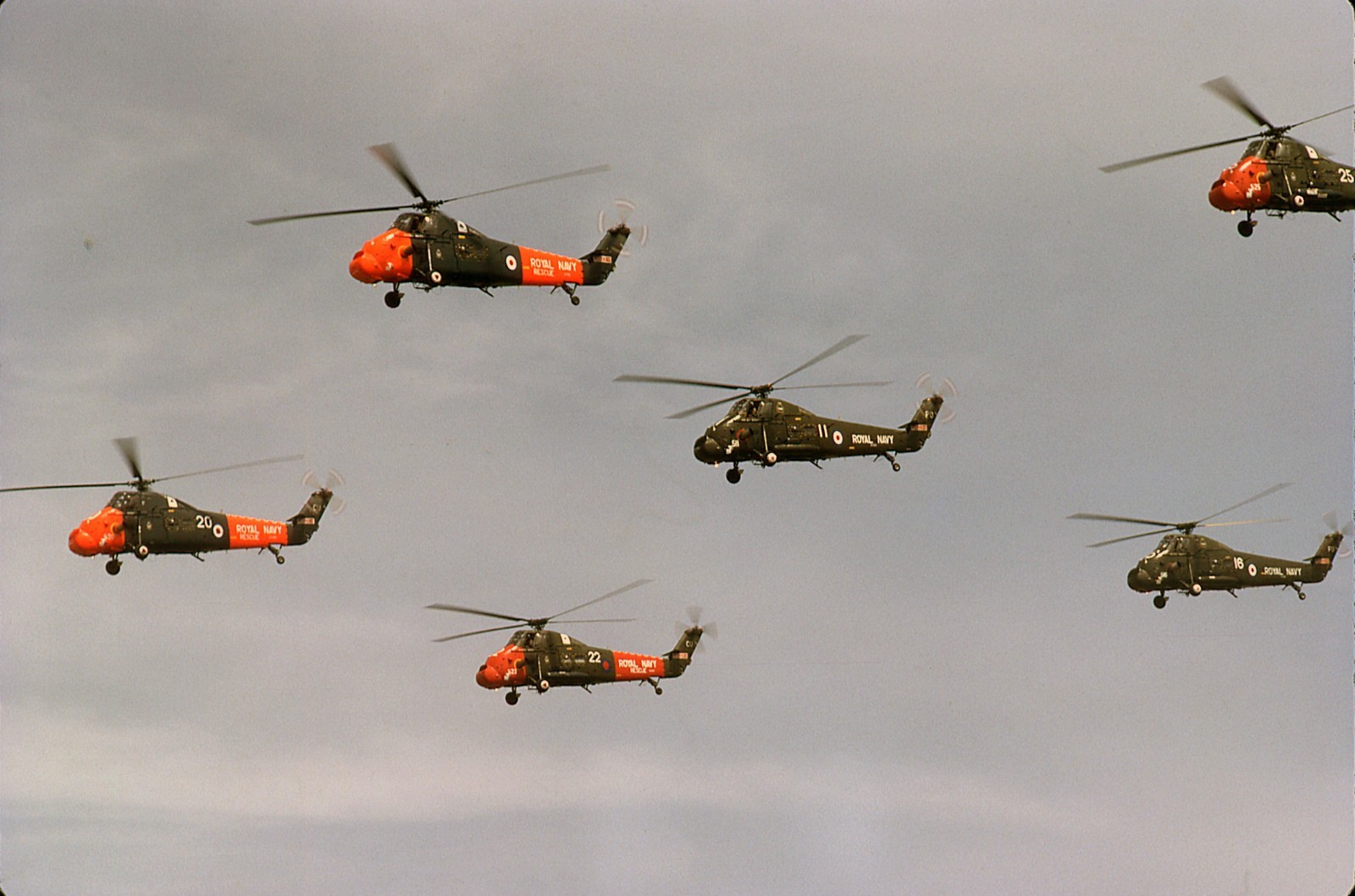 Aircraft Slide - 10 x slides of various Military Wessex\'s     (C037)
