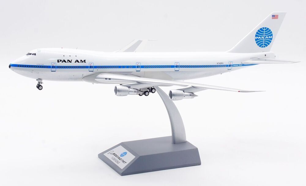 Inflight IF741PA0823P Pan Am Boeing 747-100 N749PA Diecast 1/200 Model Airplane
