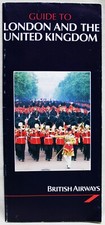 BRITISH AIRWAYS IN FLIGHT BROCHURE GUIDE TO LONDON & UK 1985 VINTAGE picture