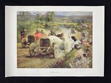Signed Ltd Ed Dexter Brown 1908 French Grand Prix Print Mercedes Lautenschlager picture