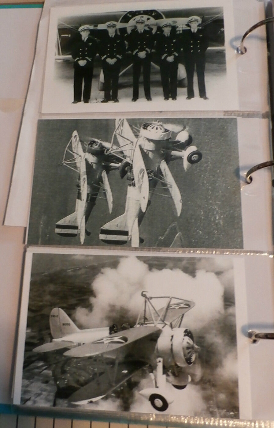 WWII U.S. NAVY  U.S.S. MACON CURTISS BIPLANE AIRPLANES: 3 B&W 4X6 PHOTOGRAPHS 88