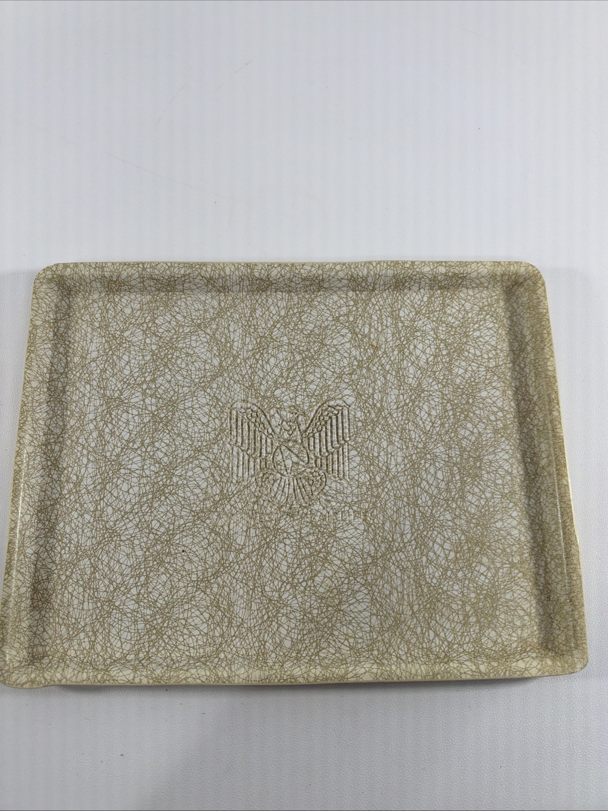 Vintage Northwest Orient Airlines Plastic Serving Tray Embossed Logo Vintage Northwest Orient Airlines Plastic Serving Tray Embossed Logo