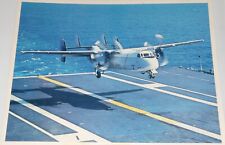 C-2A COD LANDING on CARRIER GRUMMAN AEROPSPACE CORP  2-SIDED POSTER 8-1/2' x 11