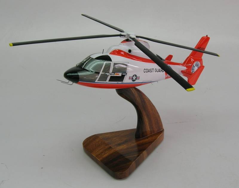 HH-65-A Dolphin Aerospatiale Helicopter Wood Model  