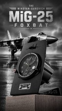 ver.2 MiG-25 Aircraft clock stand military aviation Air Force cockpit AChS-1 picture