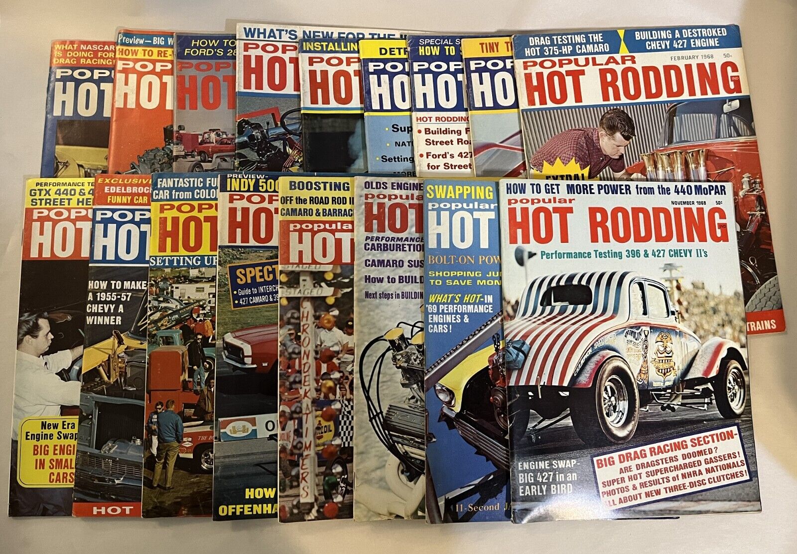 George Barris personal magazine collection-Popular Hot Rodding, 1967-68, w/COA